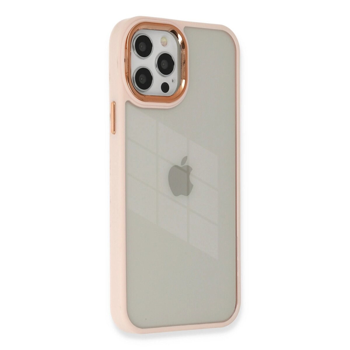 Apple İphone 12 Pro Max Kılıf Dora Kapak - Pudra