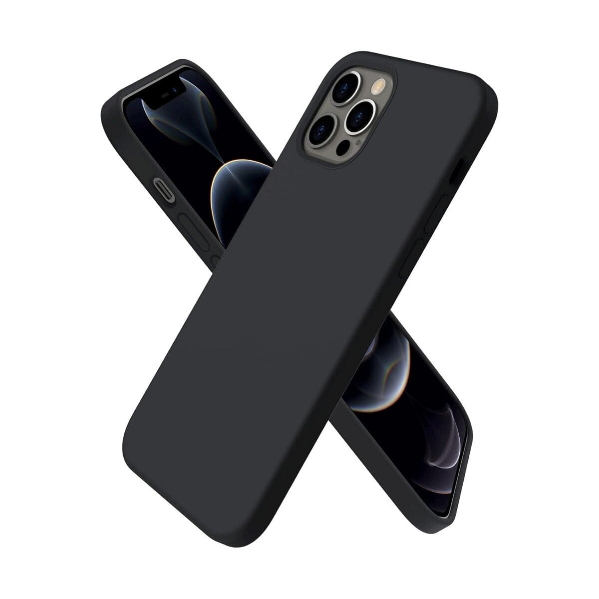 Apple İphone 12 Pro Max Kılıf First Silikon - Siyah