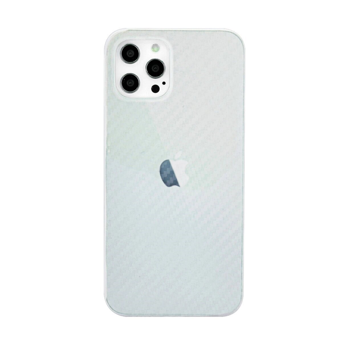 Apple İphone 12 Pro Max Kılıf Karbon Pp Silikon - Şeffaf