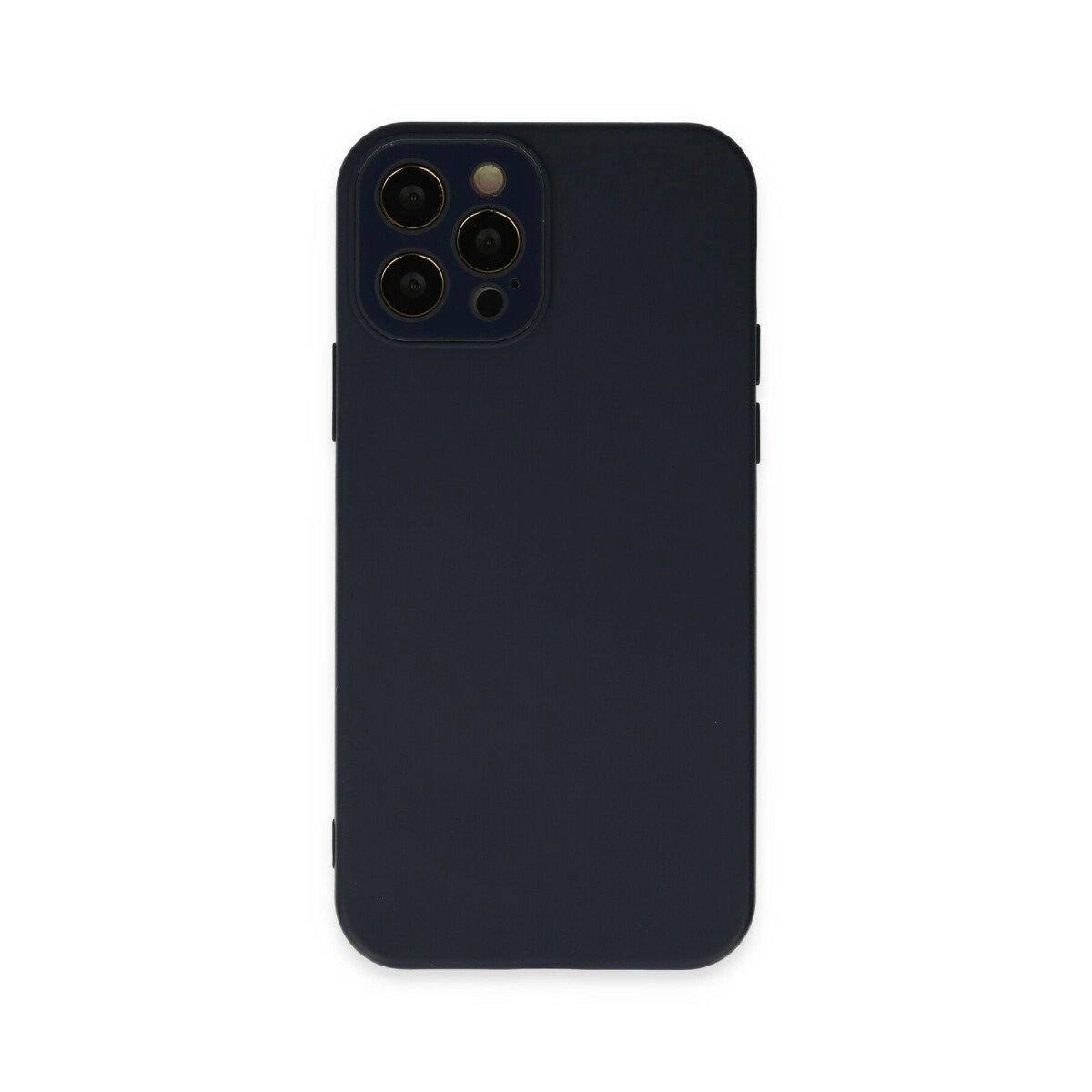 Apple İphone 12 Pro Max Kılıf Lansman Glass Kapak - Lacivert