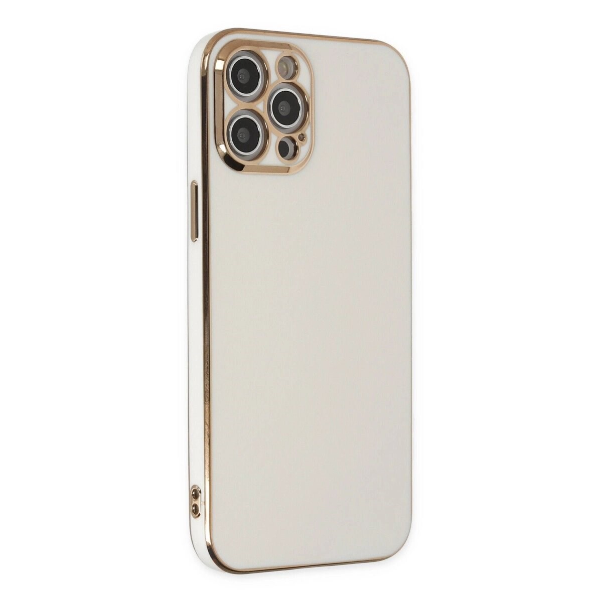 Apple İphone 12 Pro Max Kılıf Volet Silikon - Beyaz