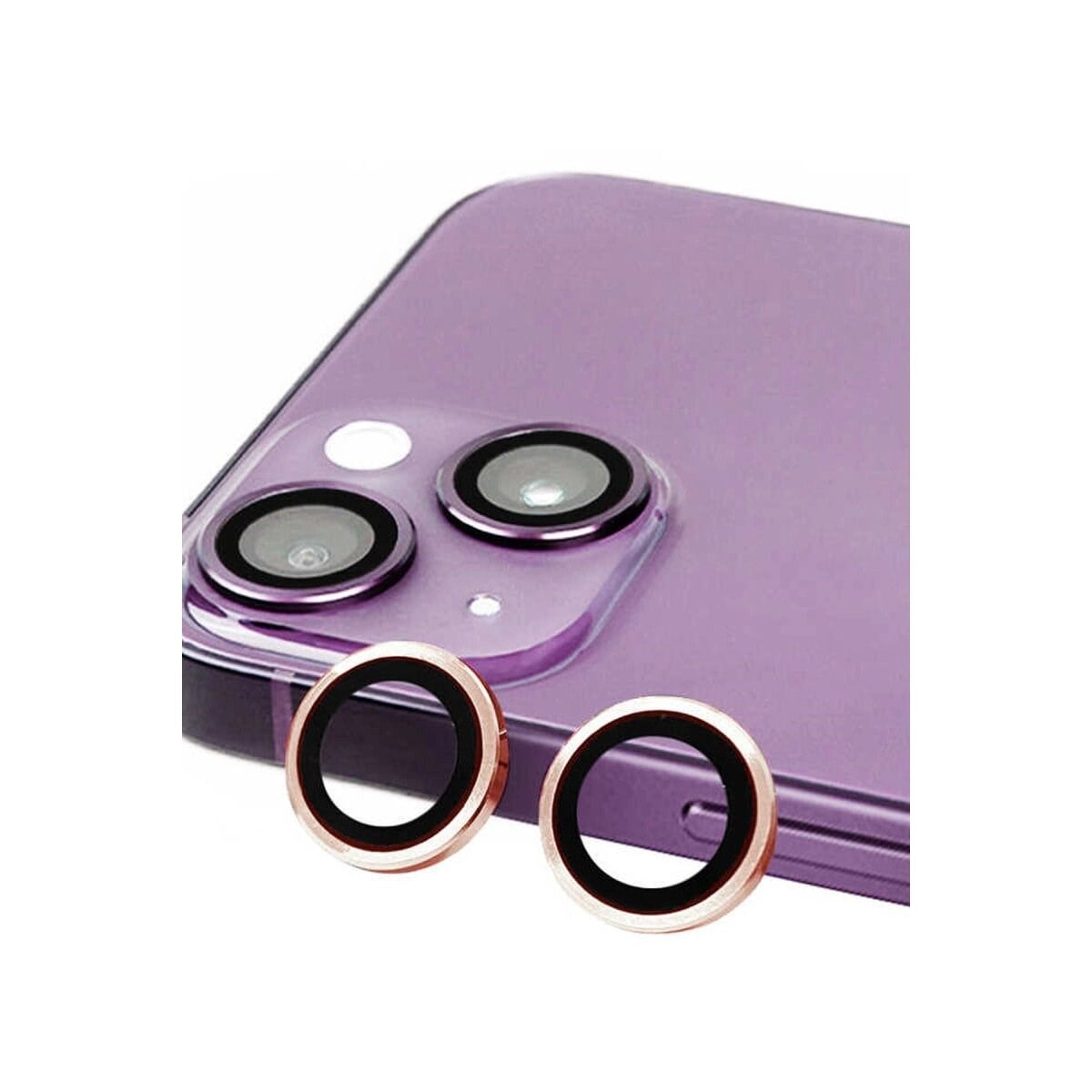Apple İphone 13 Mini Raze Metal Kamera Lens - Pembe