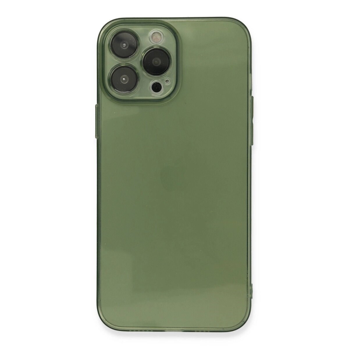 Apple İphone 13 Pro Kılıf Fly Lens Silikon - Yeşil