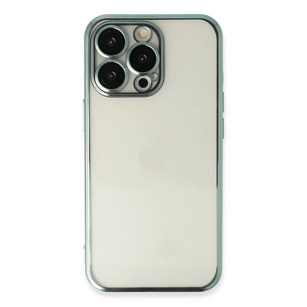 Apple İphone 13 Pro Kılıf Razer Lensli Silikon - Yeşil