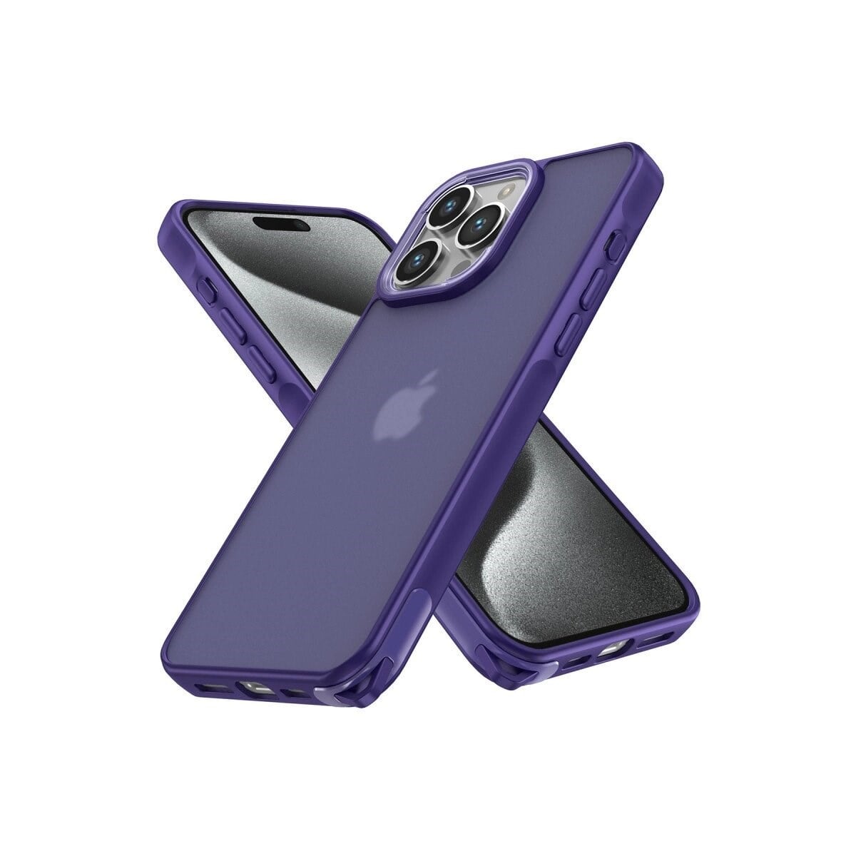 Apple İphone 13 Pro Max Kılıf Elegant Kapak - Derin Mor