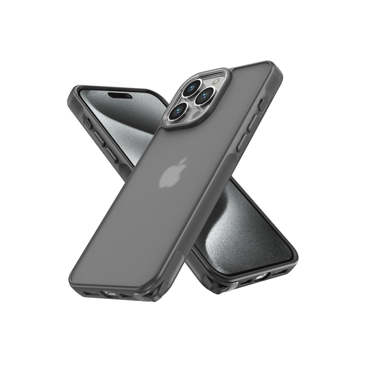 Apple İphone 13 Pro Max Kılıf Elegant Kapak - Titan Gri