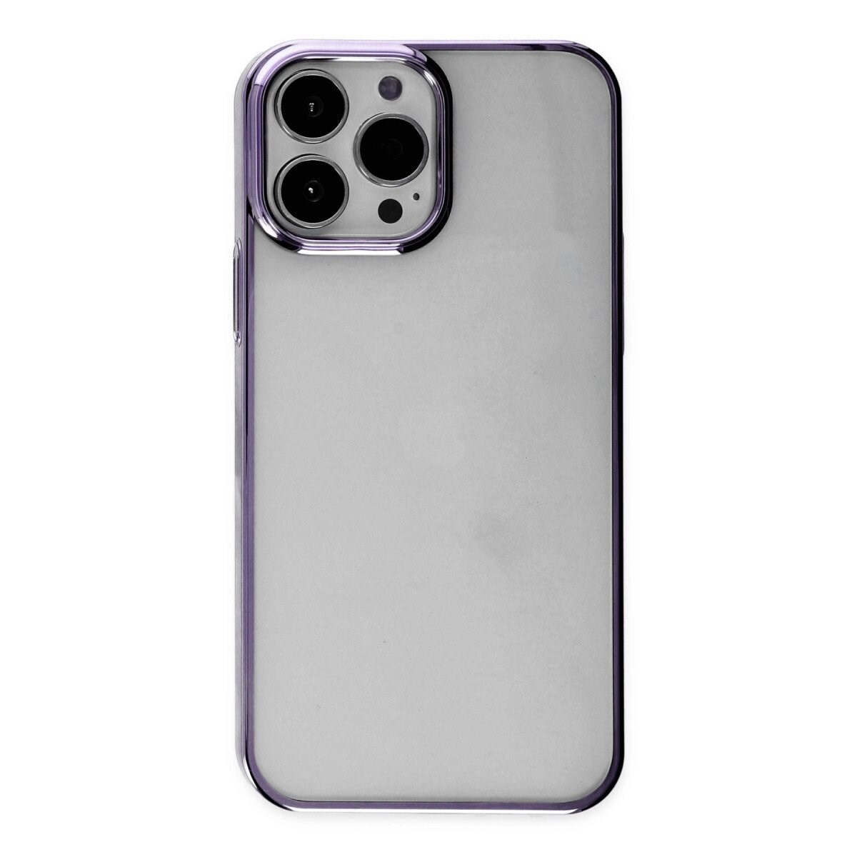 Apple İphone 13 Pro Max Kılıf Element Silikon - Mor