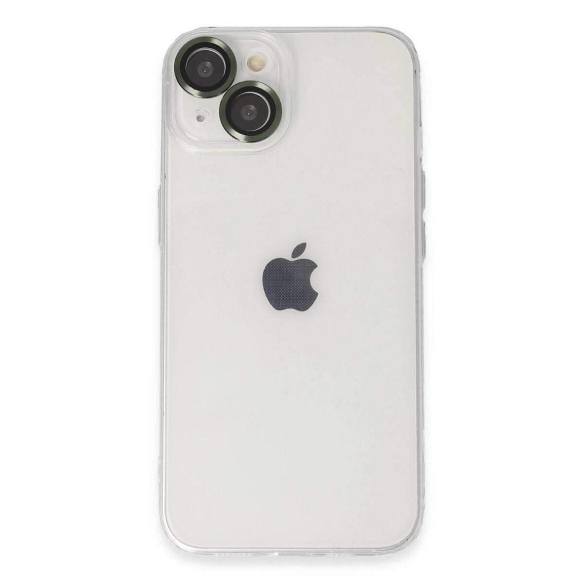 Apple İphone 14 Kılıf Luko Lens Silikon - Yeşil