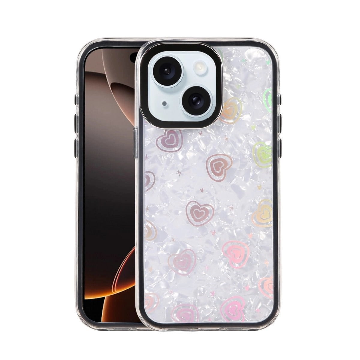 Apple İphone 14 Lumi Desenli Kapak - Siyah