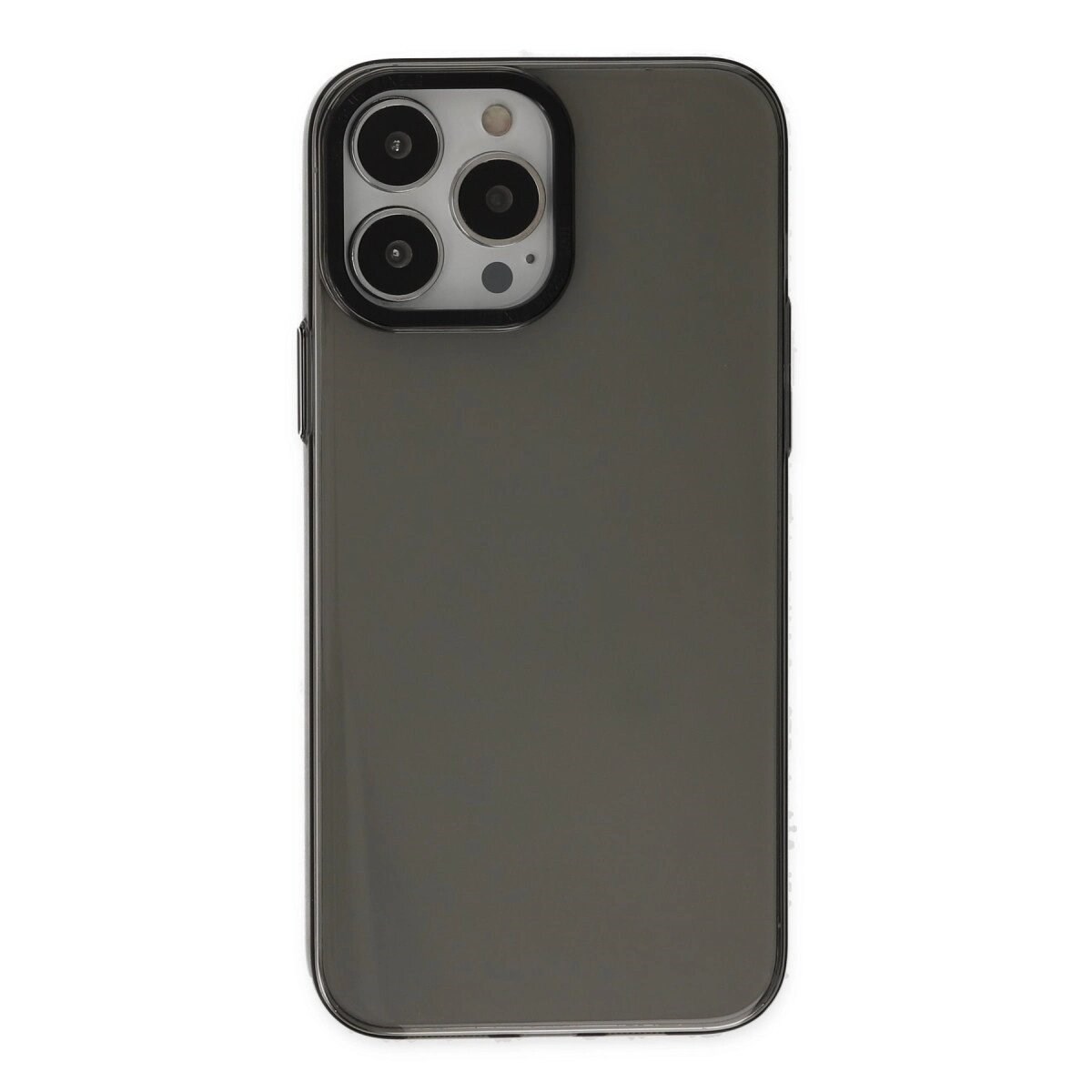 Apple İphone 14 Pro Kılıf Anka Pc Sert Metal Kapak - Siyah