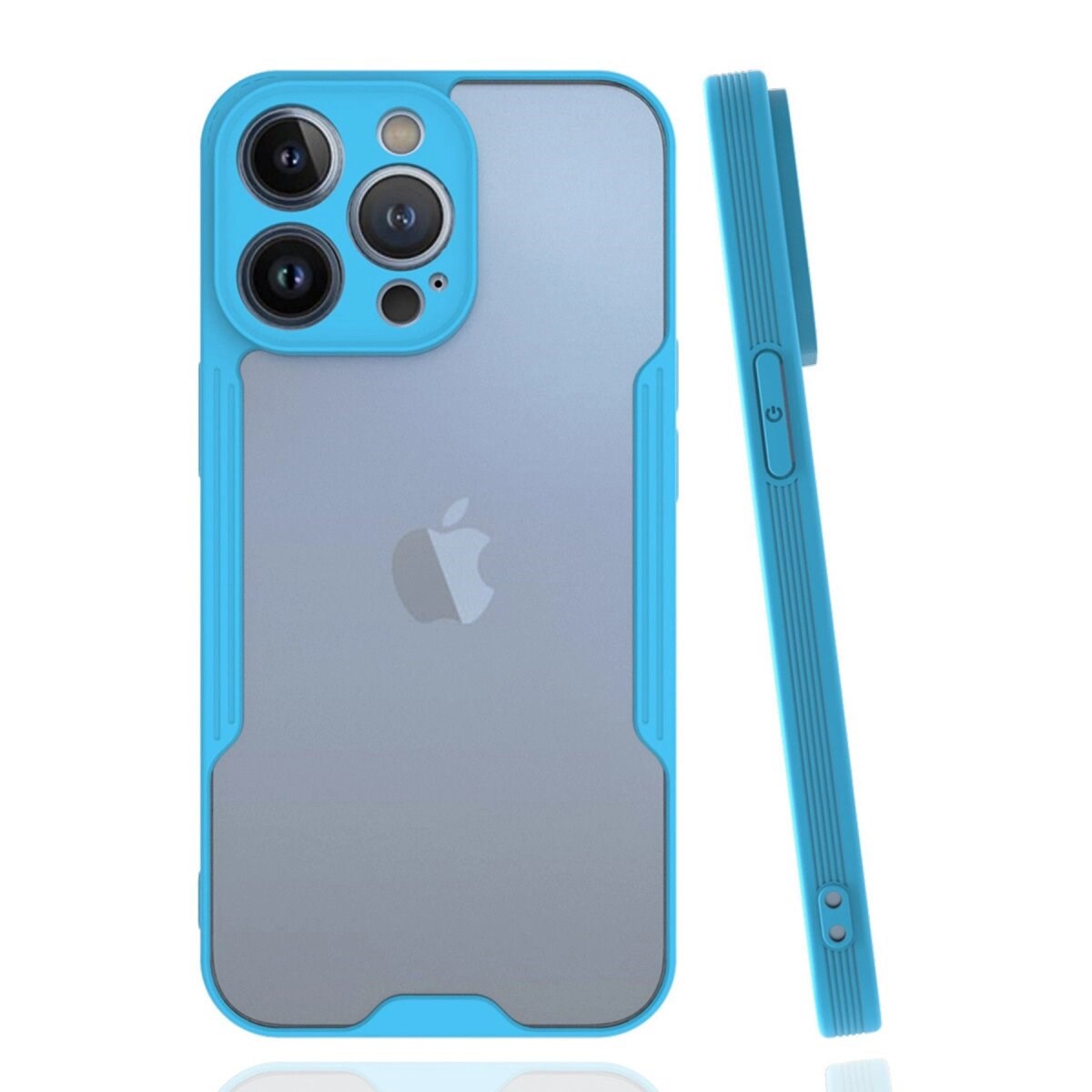 Apple İphone 14 Pro Kılıf Platin Silikon - Mavi