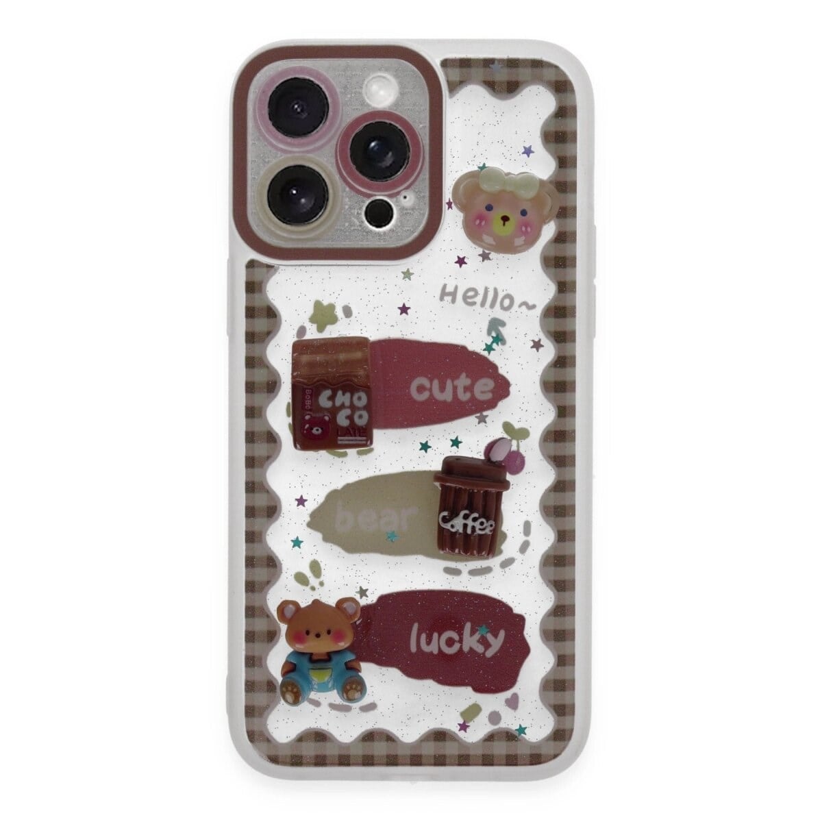 Apple İphone 14 Pro Kılıf Sweet Desenli Silikon Kapak - Şeffaf