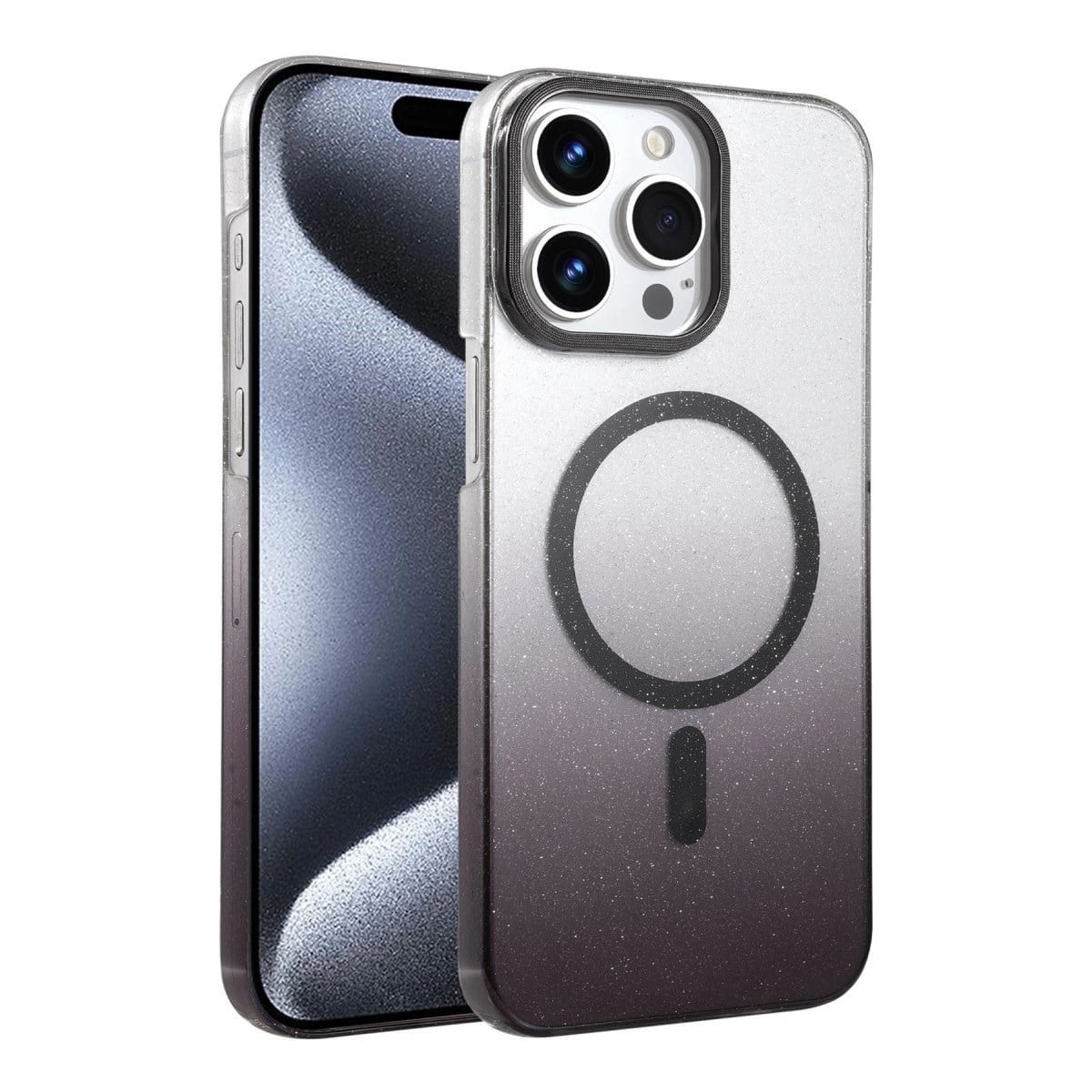 Apple İphone 14 Pro Max Glossy Magsafe Kapak - Siyah