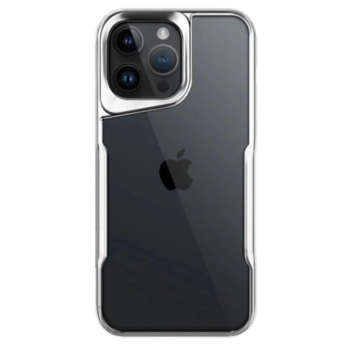 Apple İphone 14 Pro Max Kılıf Boyi Silikon Kapak - Gümüş