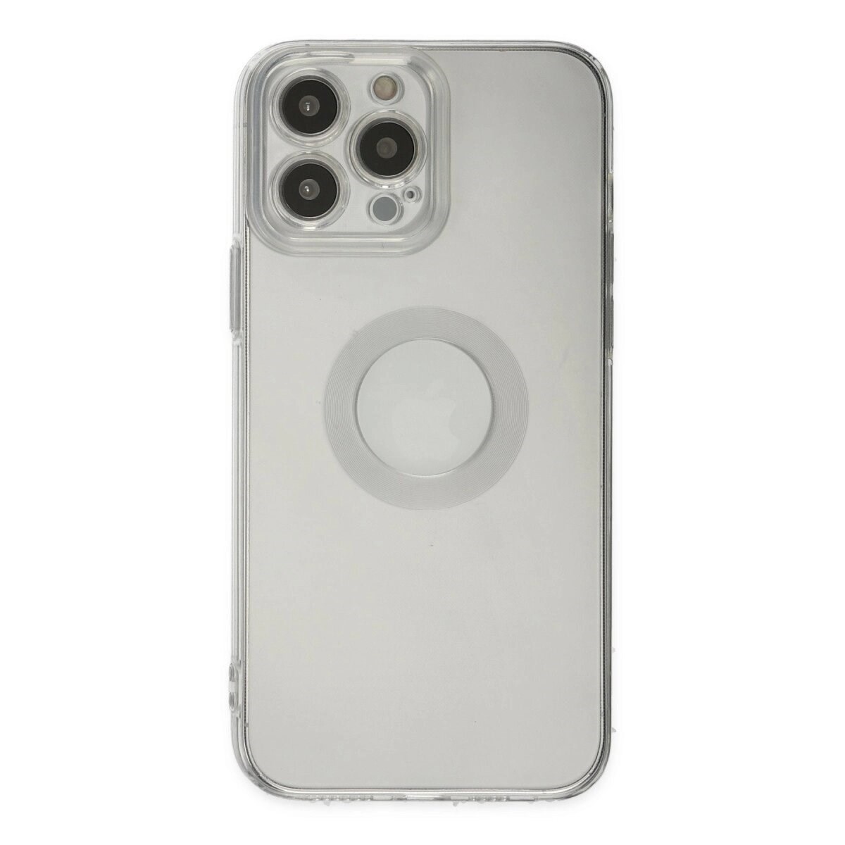 Apple İphone 14 Pro Max Kılıf Santa Lens Silikon - Şeffaf