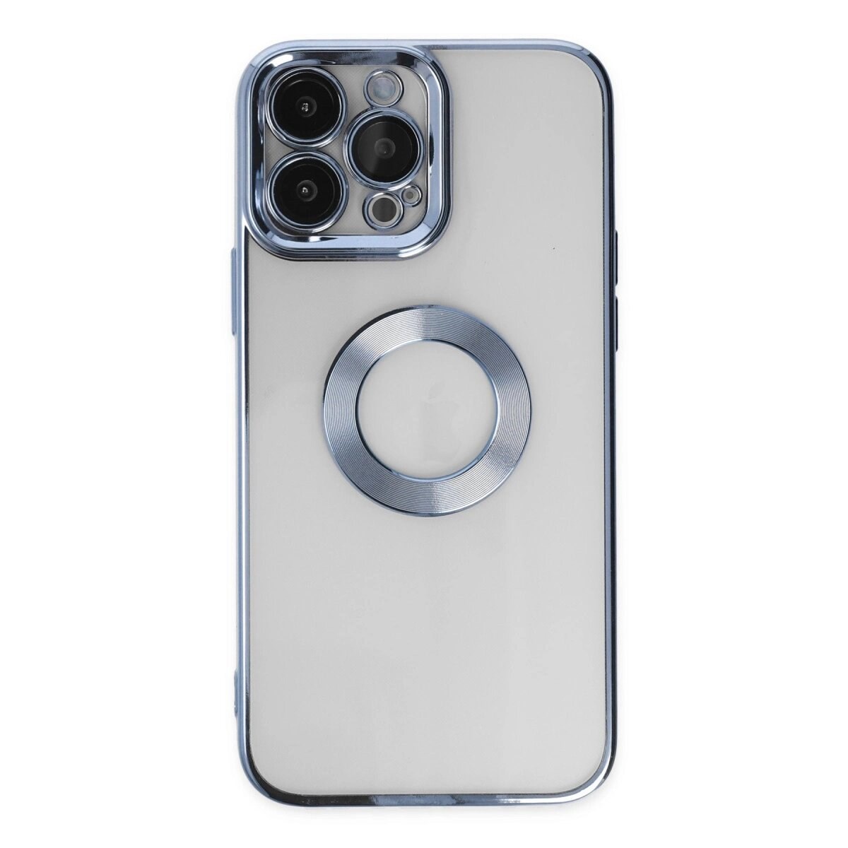 Apple İphone 14 Pro Max Kılıf Slot Silikon - Sierra Blue