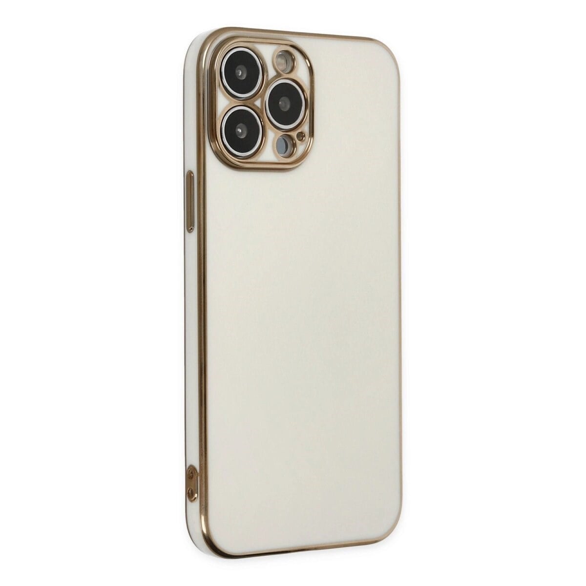 Apple İphone 14 Pro Max Kılıf Volet Silikon - Beyaz