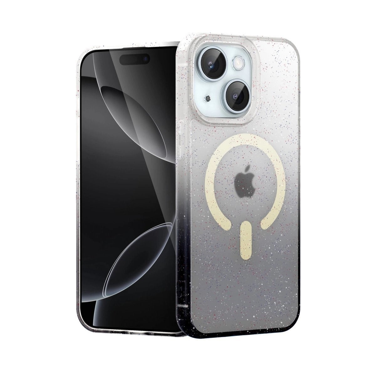 Apple İphone 15 Plus Pummel Shiny Magsafe Kapak - Siyah