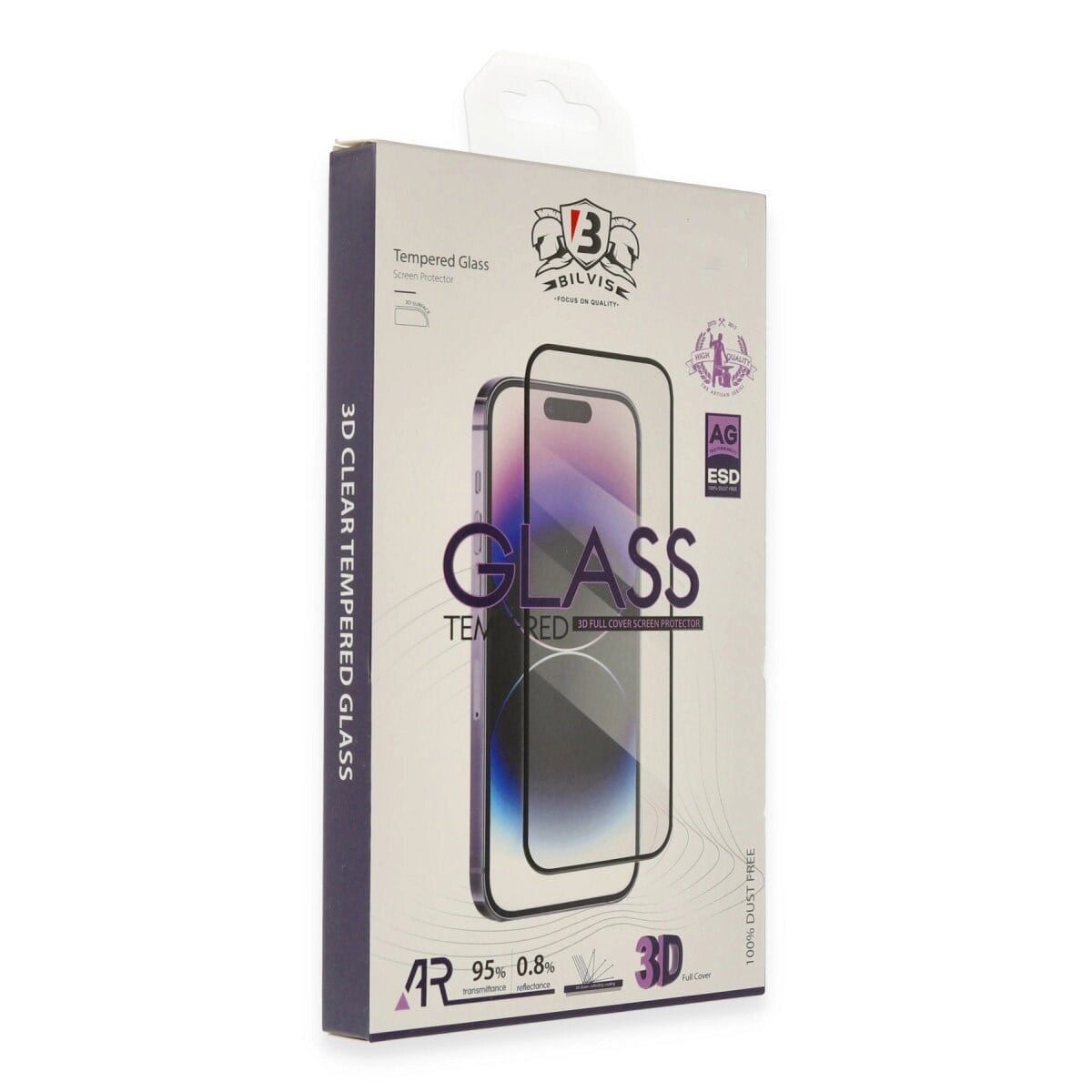 Apple İphone 15 Pro Bilvis 3d Cam Ekran Koruyucu