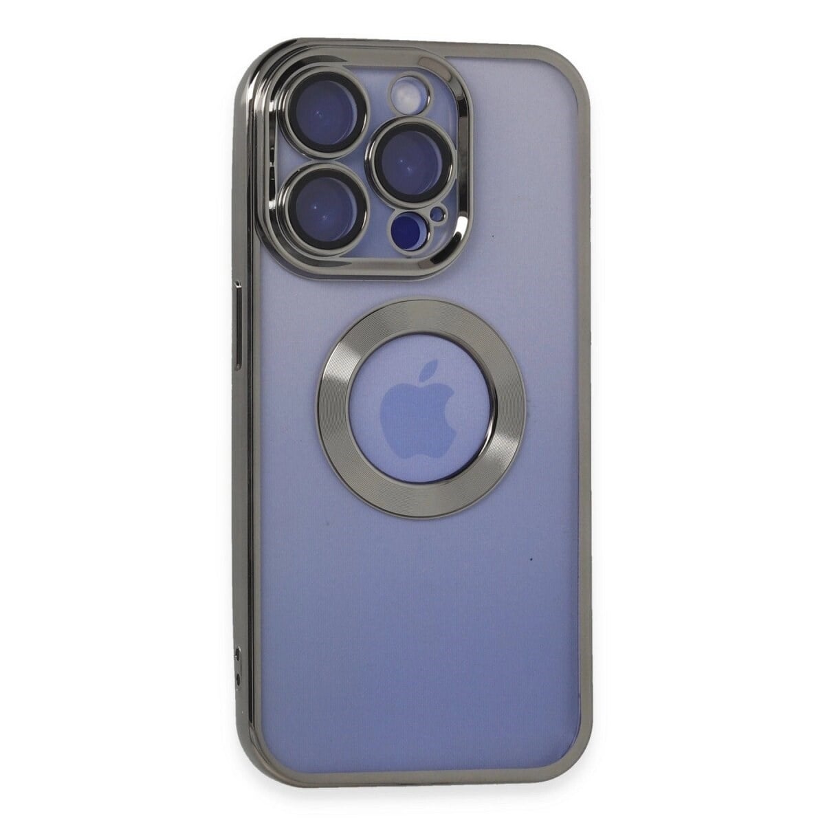 Apple İphone 15 Pro Kılıf Slot Silikon - Titan Gri