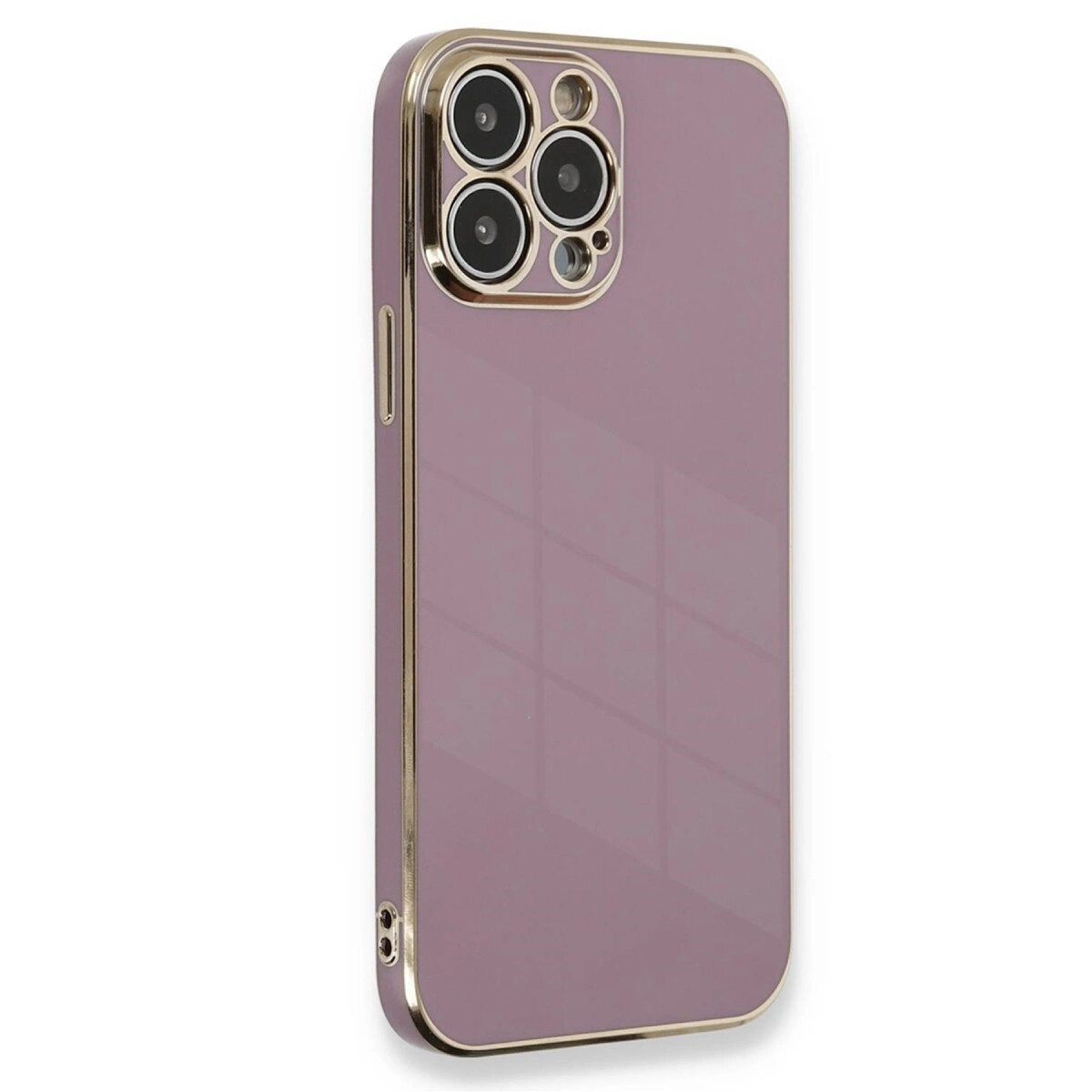 Apple İphone 15 Pro Kılıf Volet Silikon - Mor