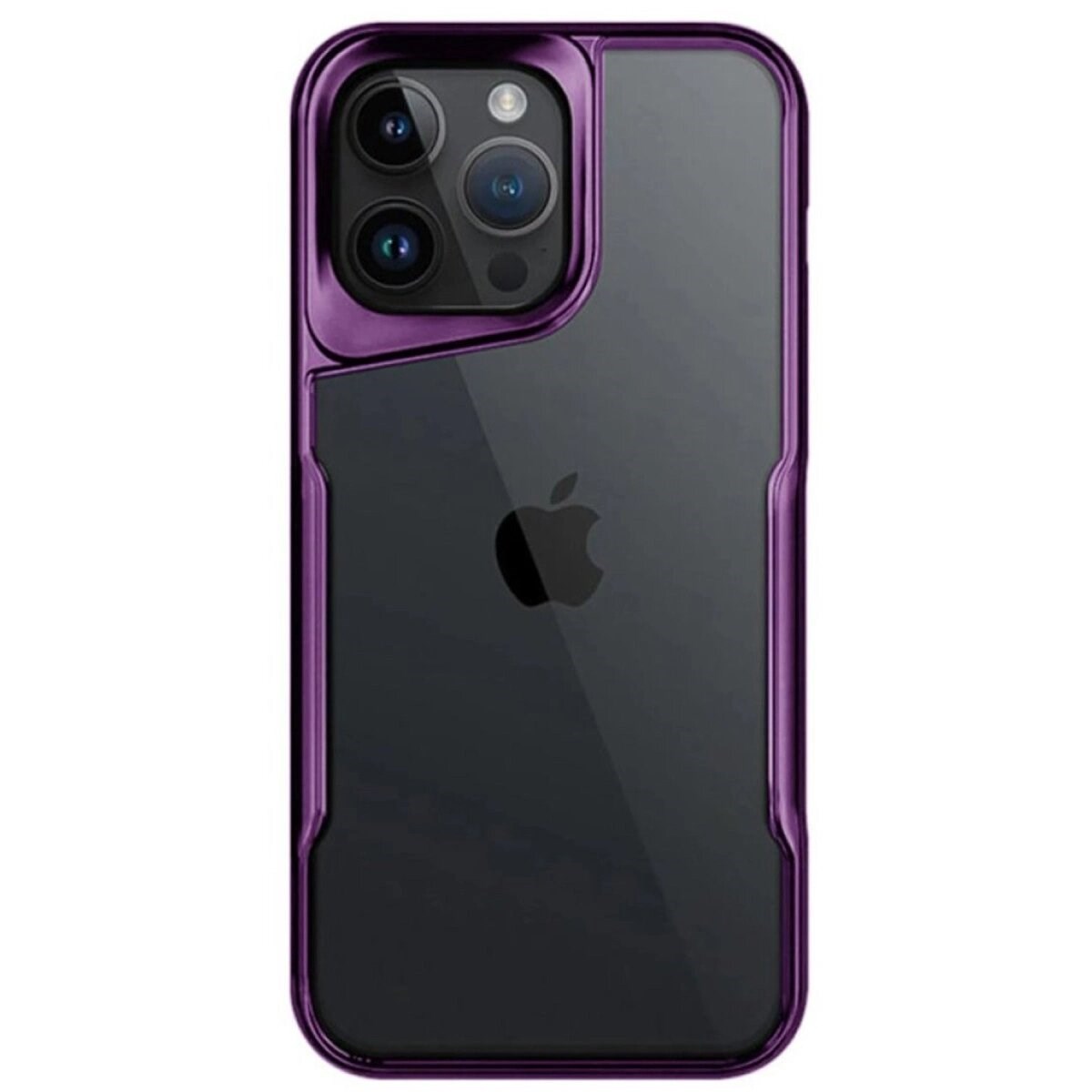 Apple İphone 15 Pro Max Kılıf Boyi Silikon Kapak - Derin Mor