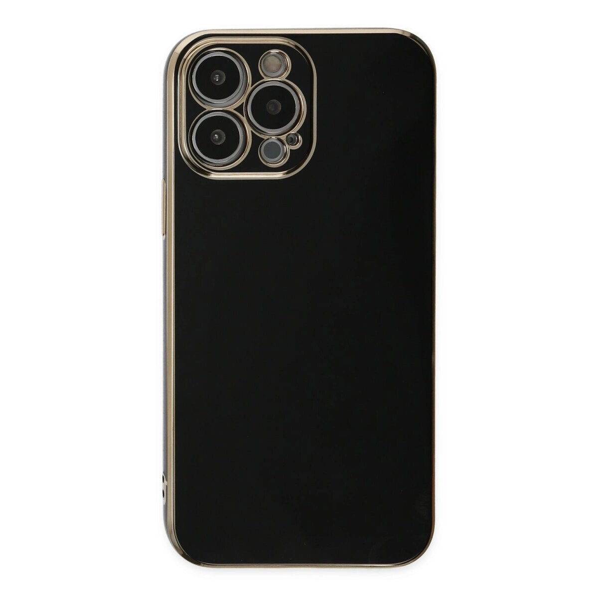 Apple İphone 15 Pro Max Kılıf Volet Silikon - Siyah