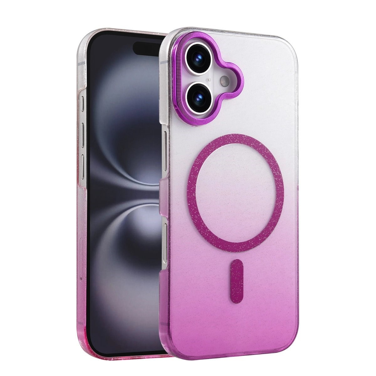 Apple İphone 16 Glossy Magsafe Kapak - Mor