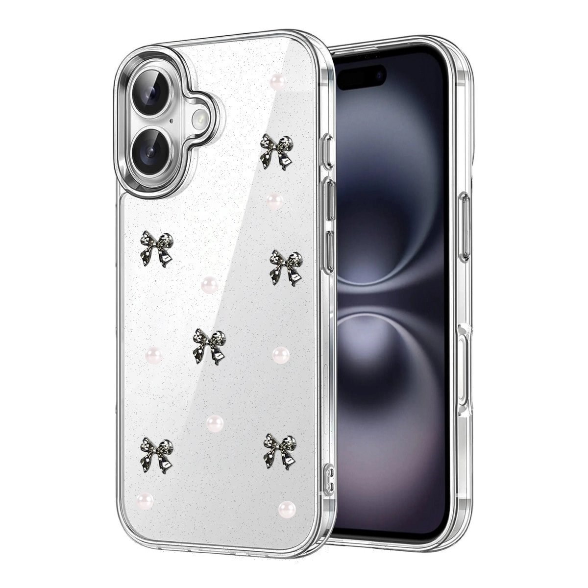 Apple İphone 16 Plus Fiyonk Desenli Kapak - Desen 8