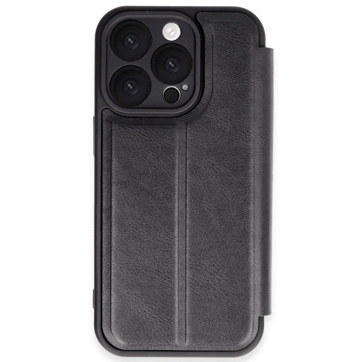 Apple İphone 16 Pro Kılıf Flip Cover - Siyah
