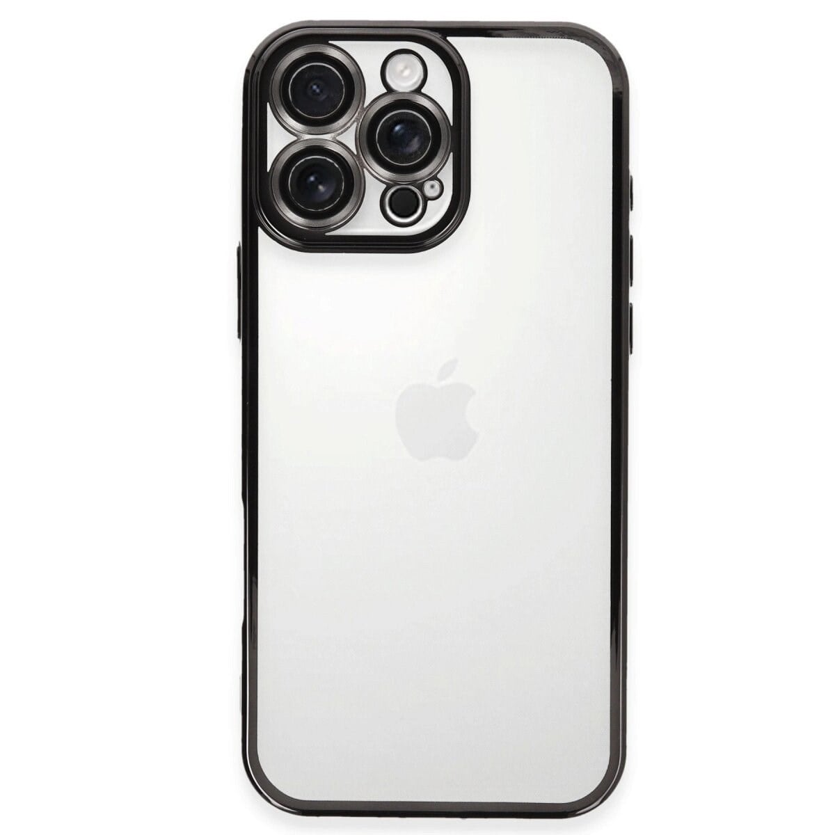Apple İphone 16 Pro Kılıf Razer Lensli Silikon - Siyah