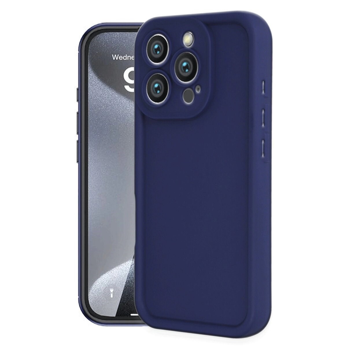 Apple İphone 16 Pro Kılıf Viera Silikon - Lacivert