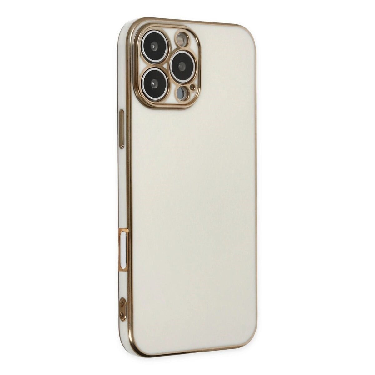 Apple İphone 16 Pro Kılıf Volet Silikon - Beyaz