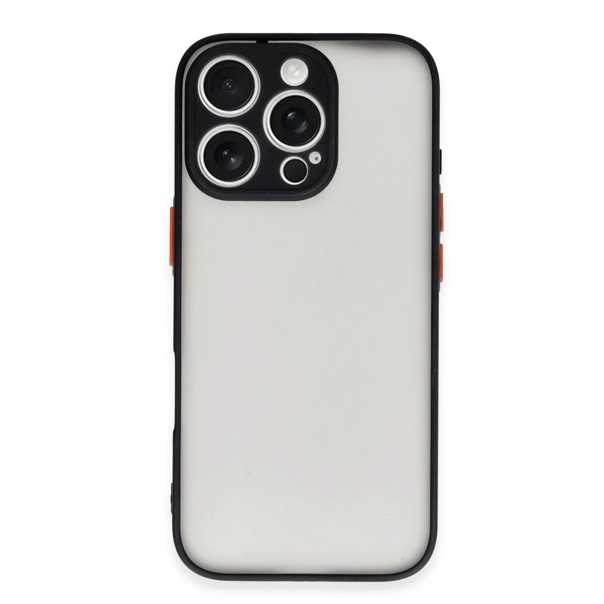 Apple İphone 16 Pro Max Kılıf Montreal Silikon Kapak - Siyah