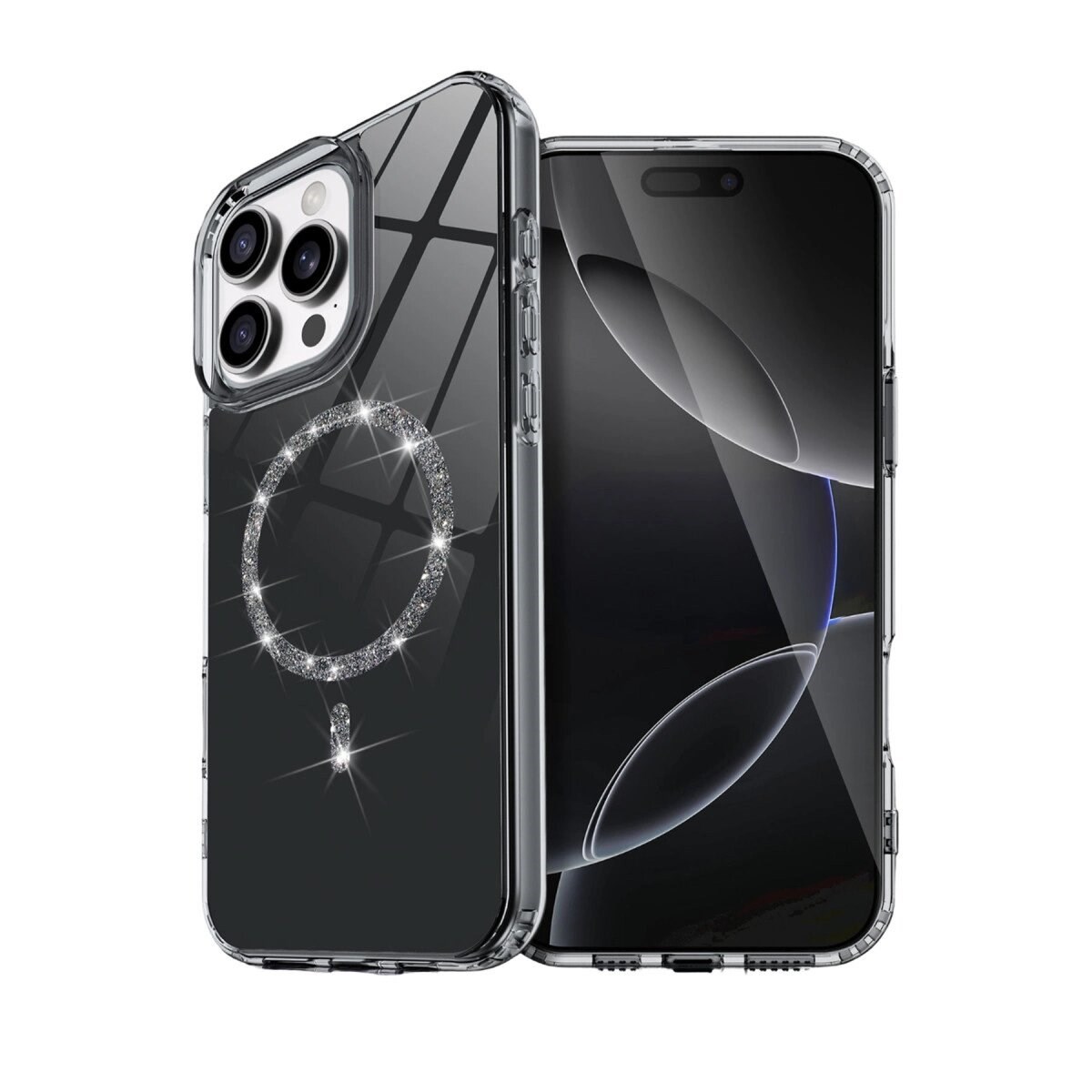 Apple İphone 16 Pro Max Live Diamond Magsafe Kapak - Siyah