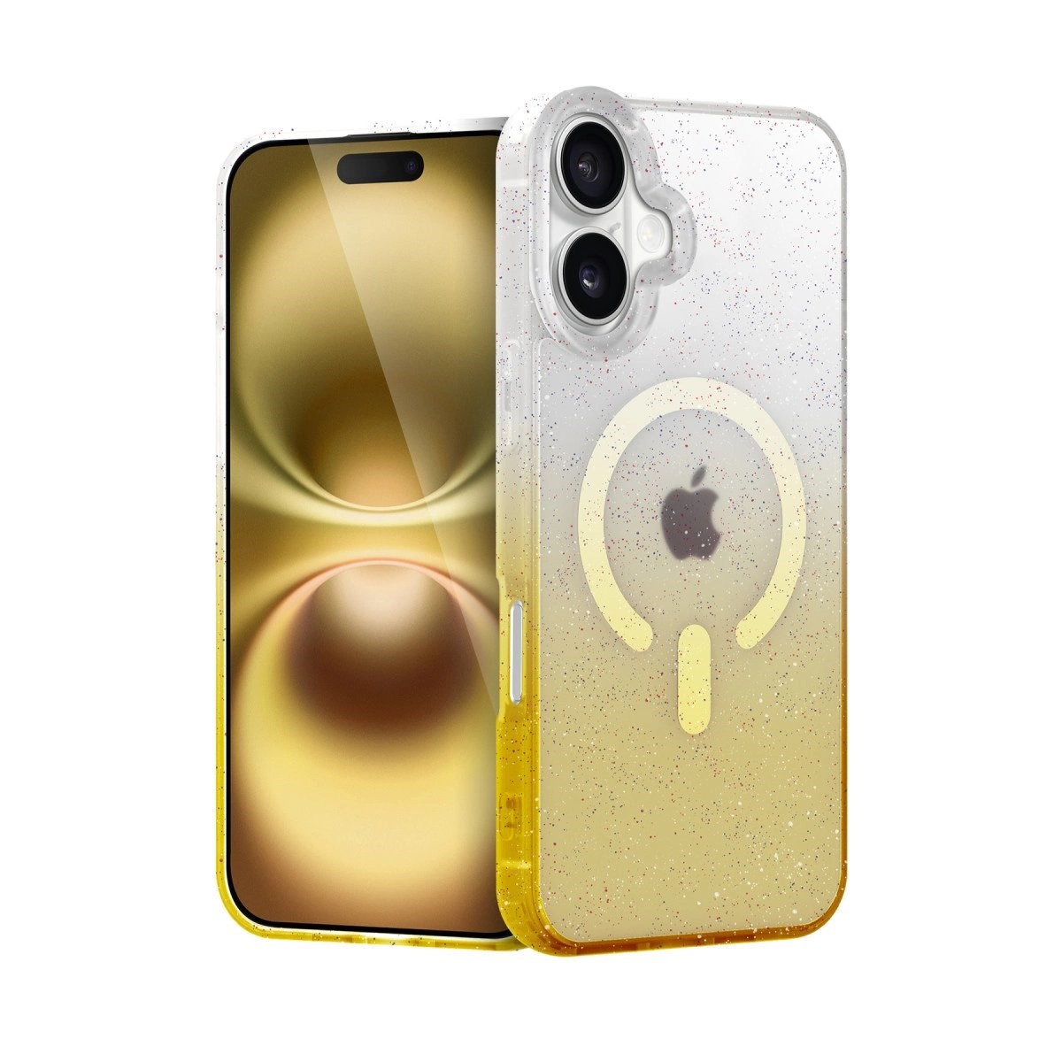 Apple İphone 16 Pummel Shiny Magsafe Kapak - Gold