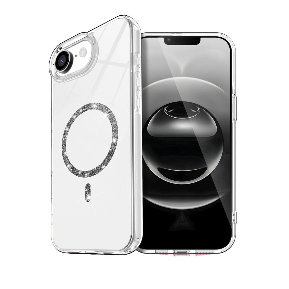 Apple İphone 16e Live Diamond Magsafe Kapak - Şeffaf