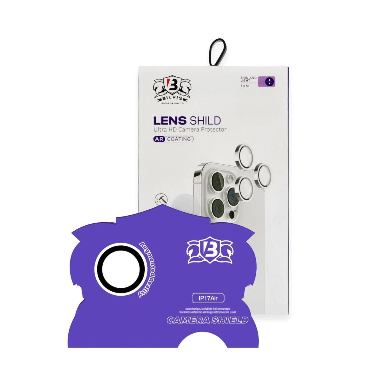 Apple İphone 17 Air Bilvis Titan Kamera Lens - Gümüş