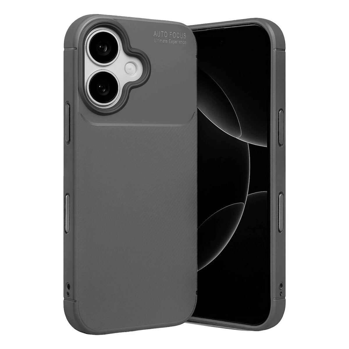 Apple İphone 17 Auto Focus Karbon Kapak - Gri