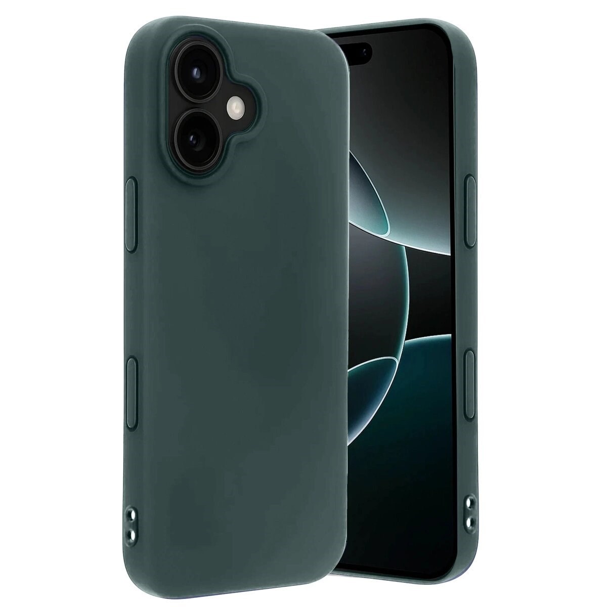 Apple İphone 17 First Silikon - Koyu Yeşil