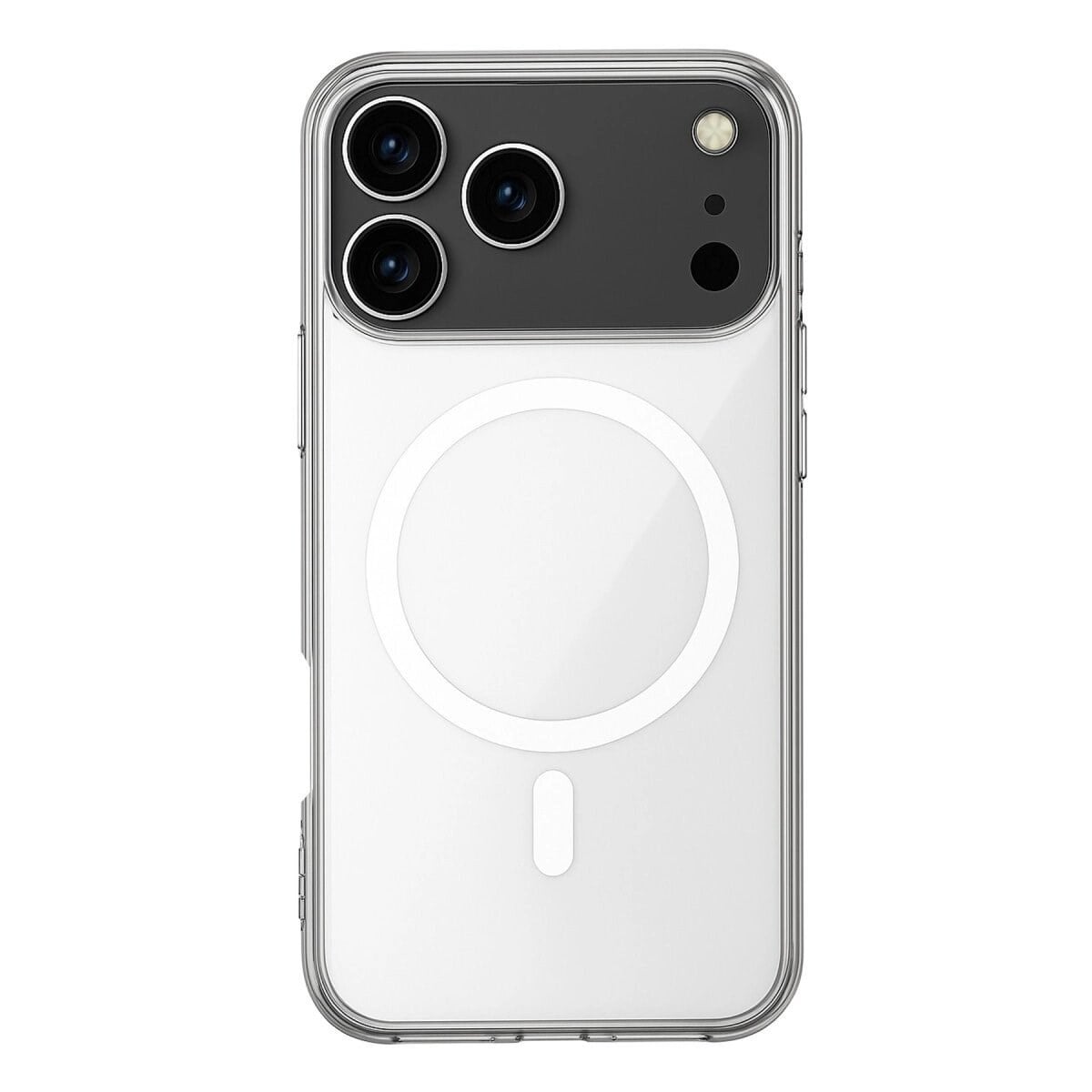 Apple İphone 17 Pro Kılıf Magneticsafe Şeffaf Silikon - Şeffaf