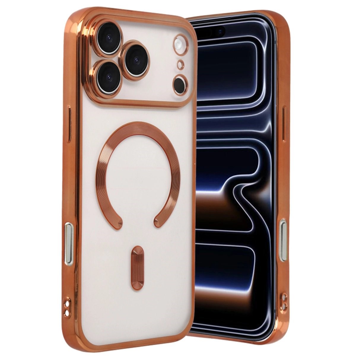 Apple İphone 17 Pro Kross Magneticsafe Kapak - Turuncu