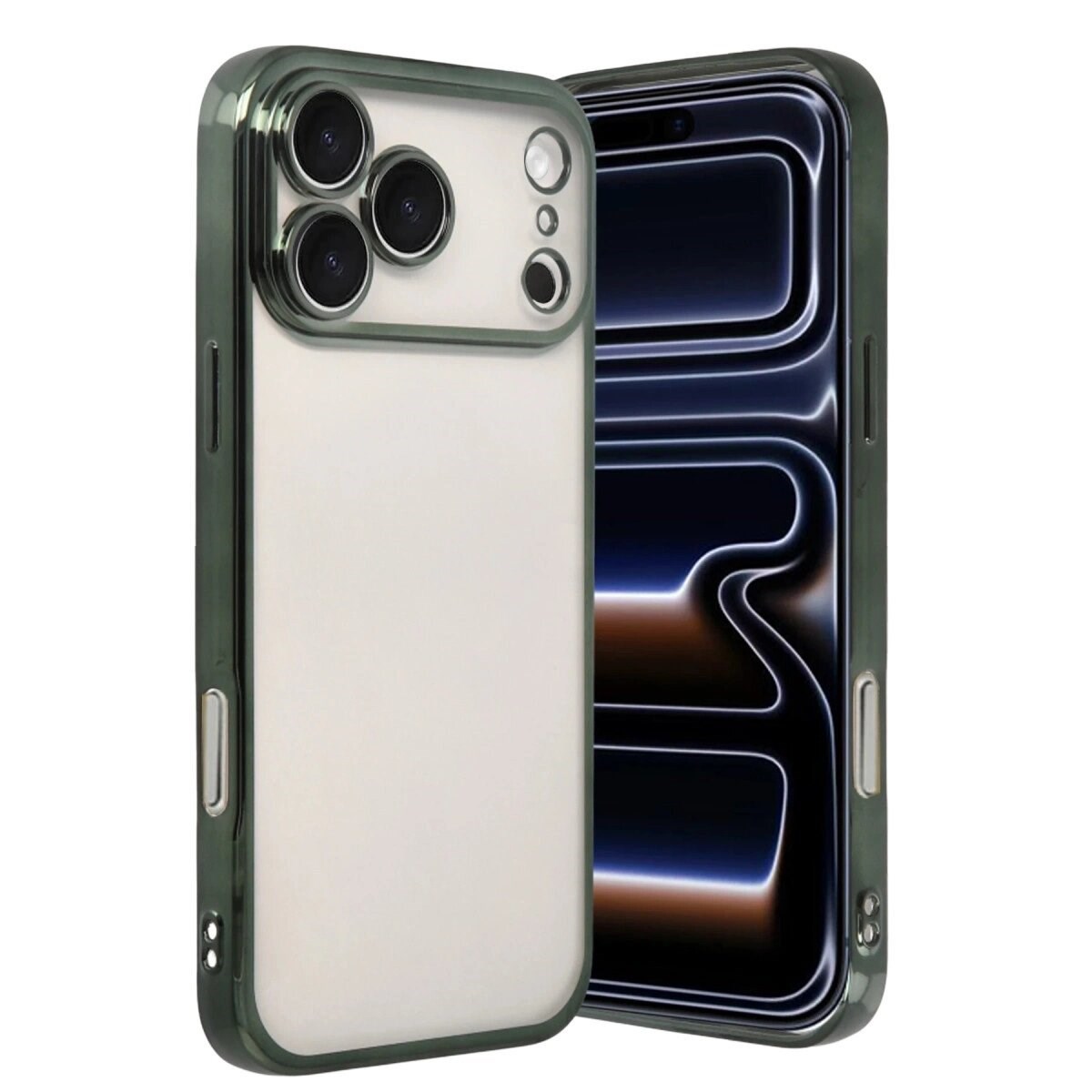 Apple İphone 17 Pro Max Razer Lensli Silikon - Yeşil