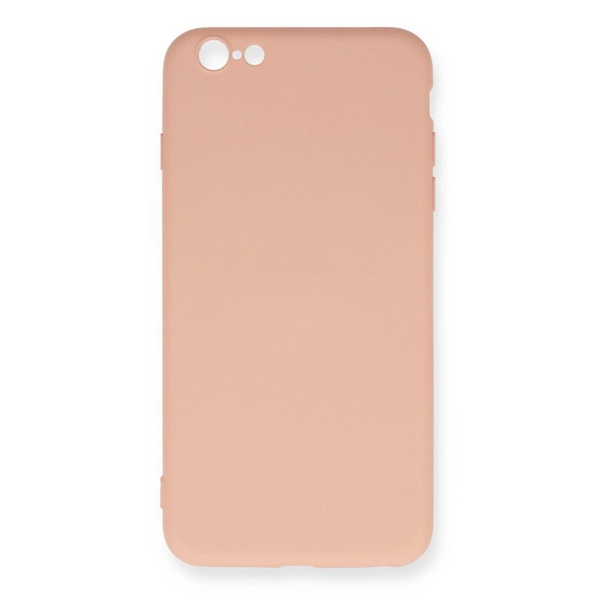 Apple İphone 6 Plus Kılıf Nano İçi Kadife Silikon - Pudra