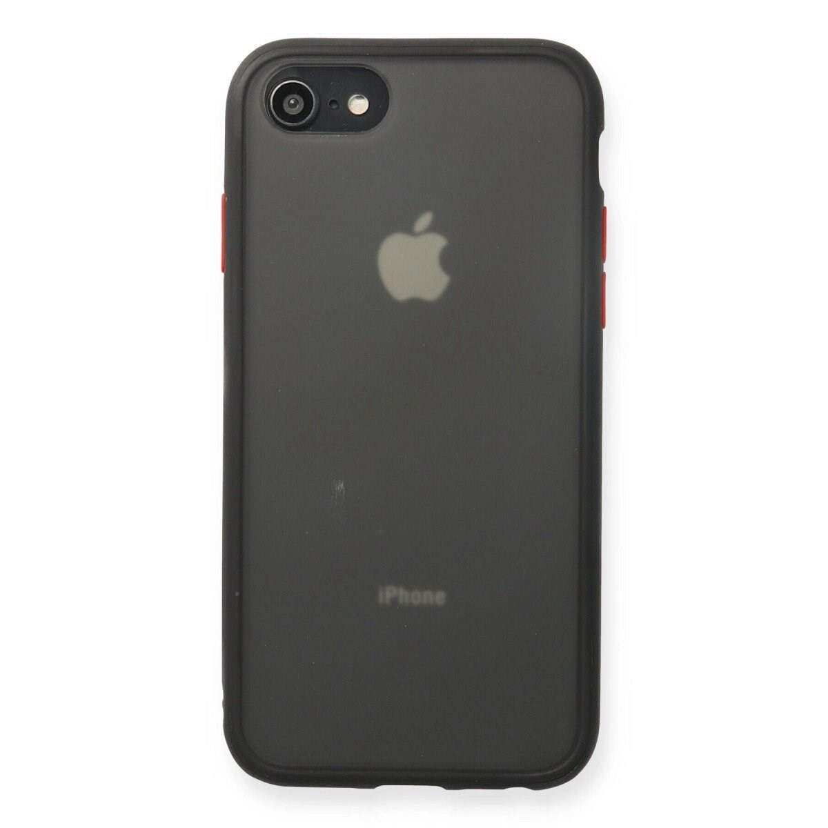 Apple İphone 7 Kılıf Montreal Silikon Kapak - Siyah