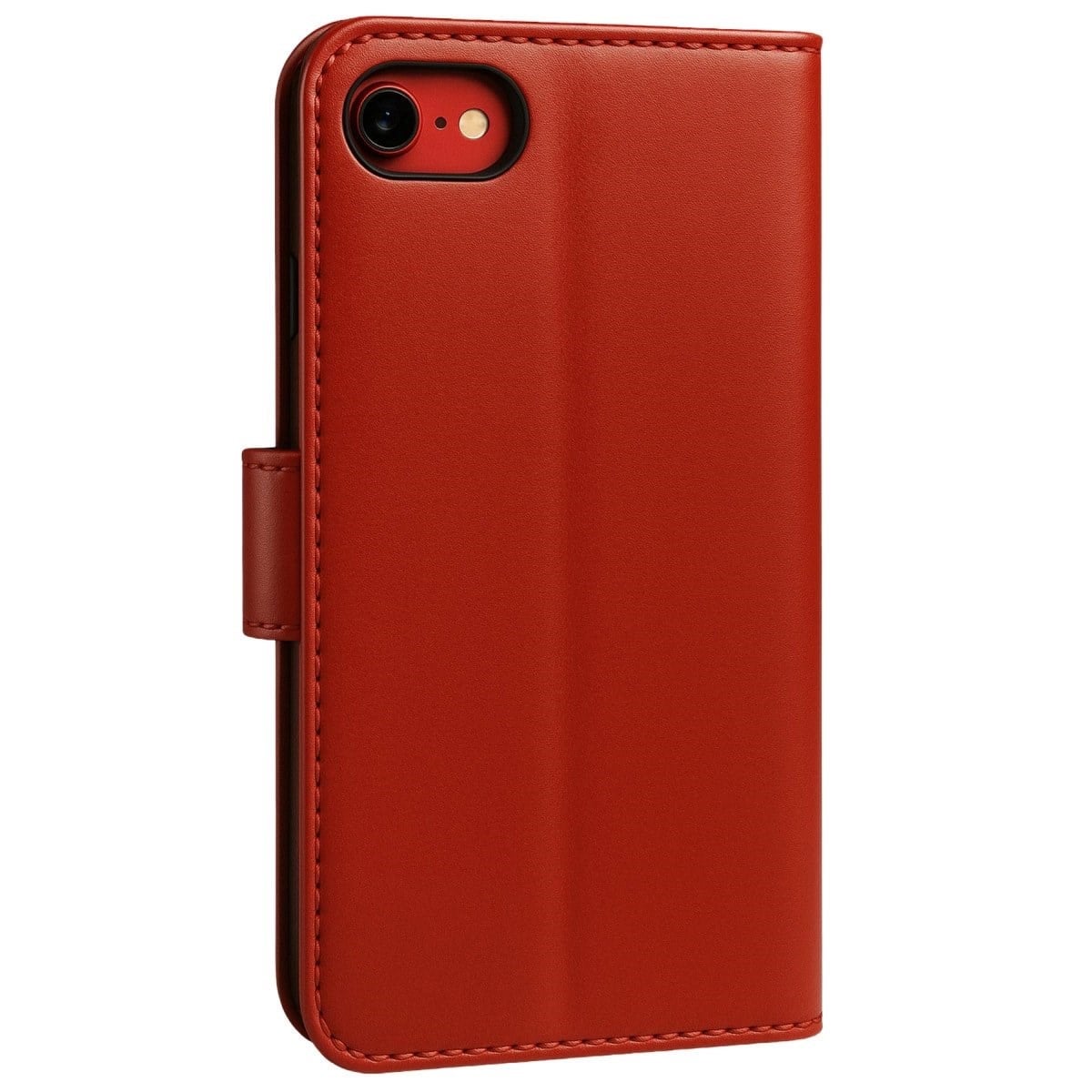 Apple İphone 7 Trend S Plus Kapaklı Kılıf - Kırmızı