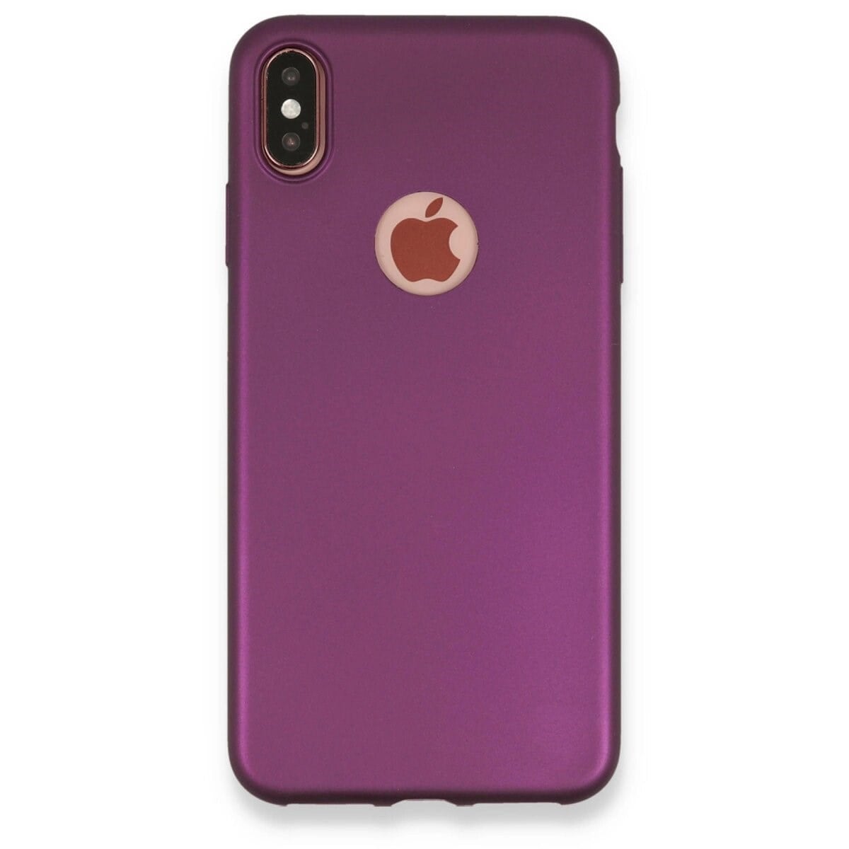 Apple İphone Xs Max Kılıf First Silikon - Mürdüm