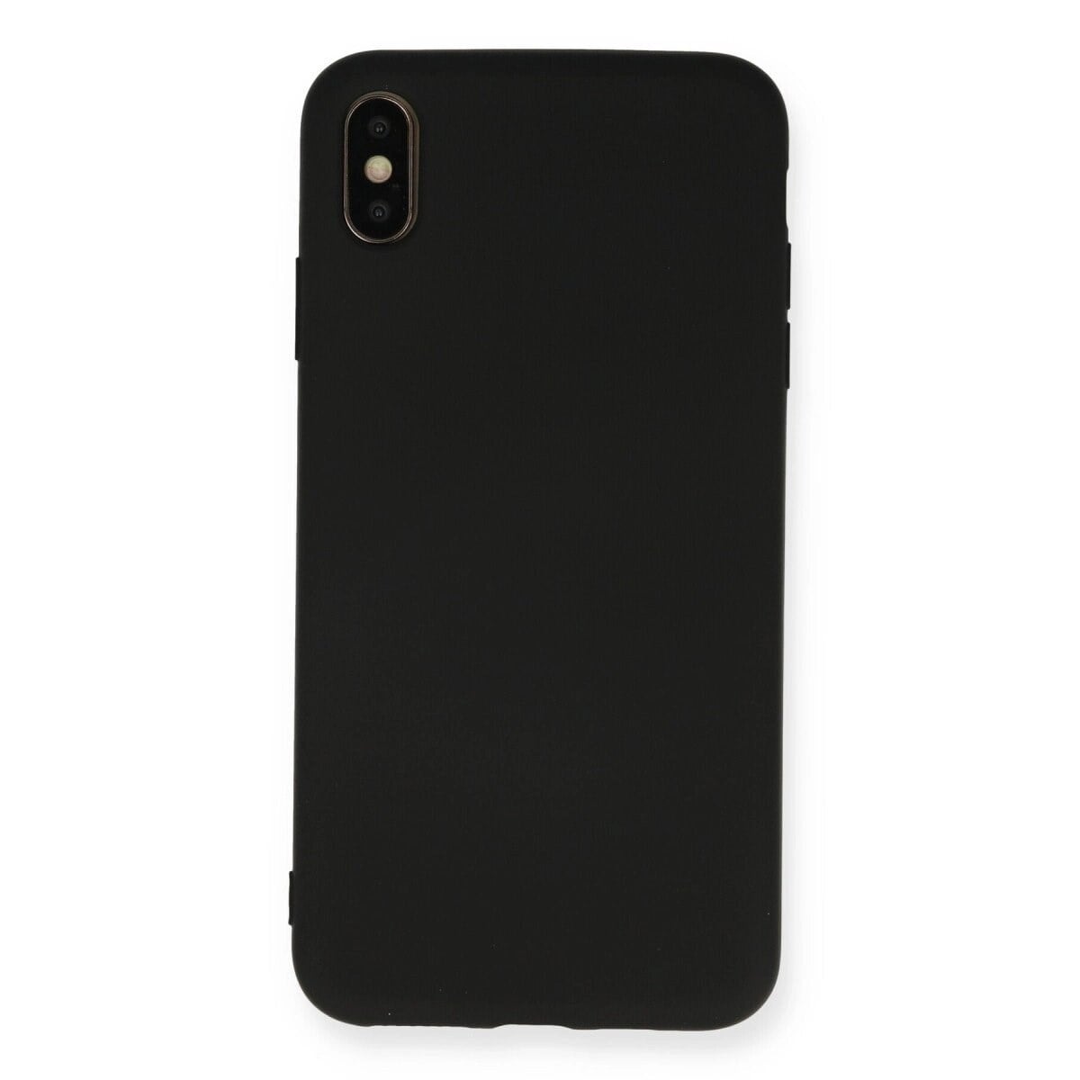 Apple İphone Xs Max Kılıf Nano İçi Kadife Silikon - Siyah