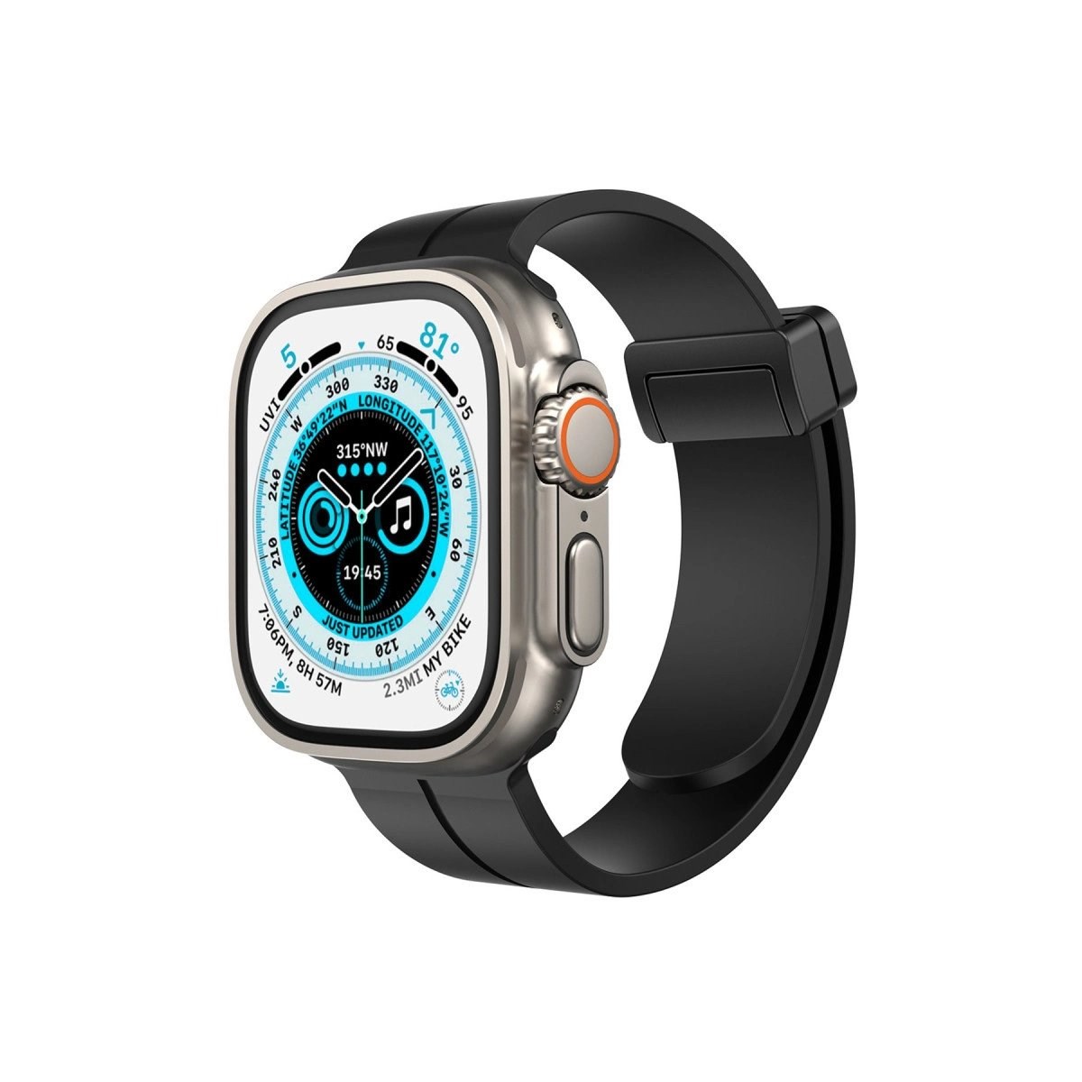 Apple Watch 38mm Kr412 Elegance Stylısh Kordon - Siyah