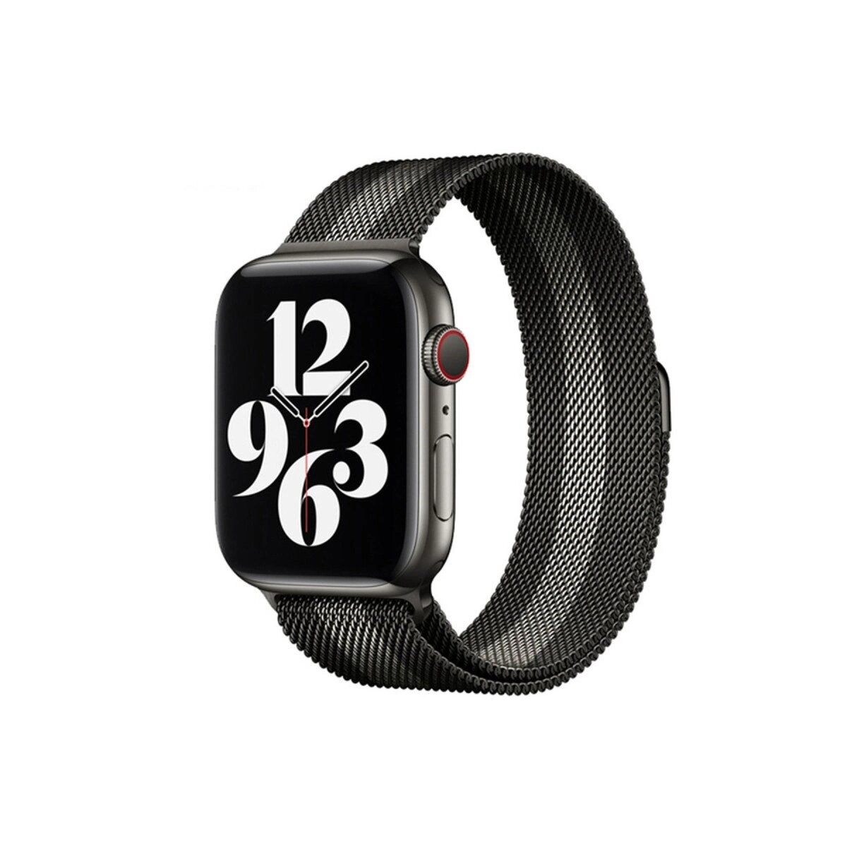 Apple Watch 38mm Metal Mıknatıslı Kordon (saat Değildir) - Siyah-beyaz
